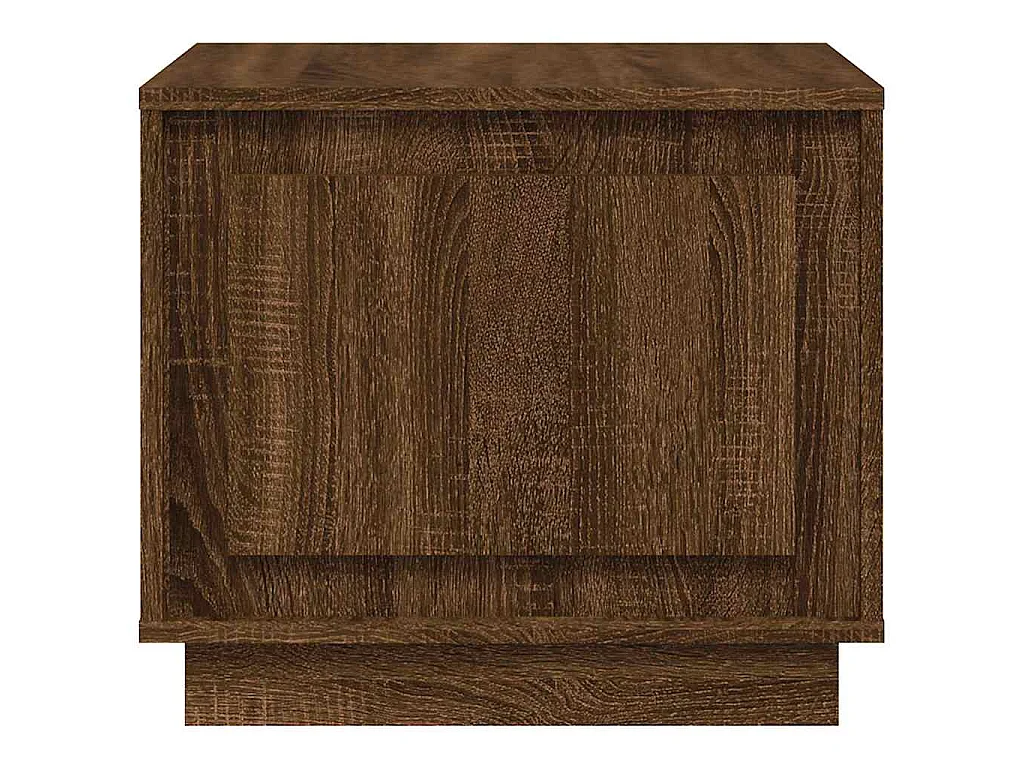 Table basse chêne marron 51x50x44 cm bois d'ingénierie