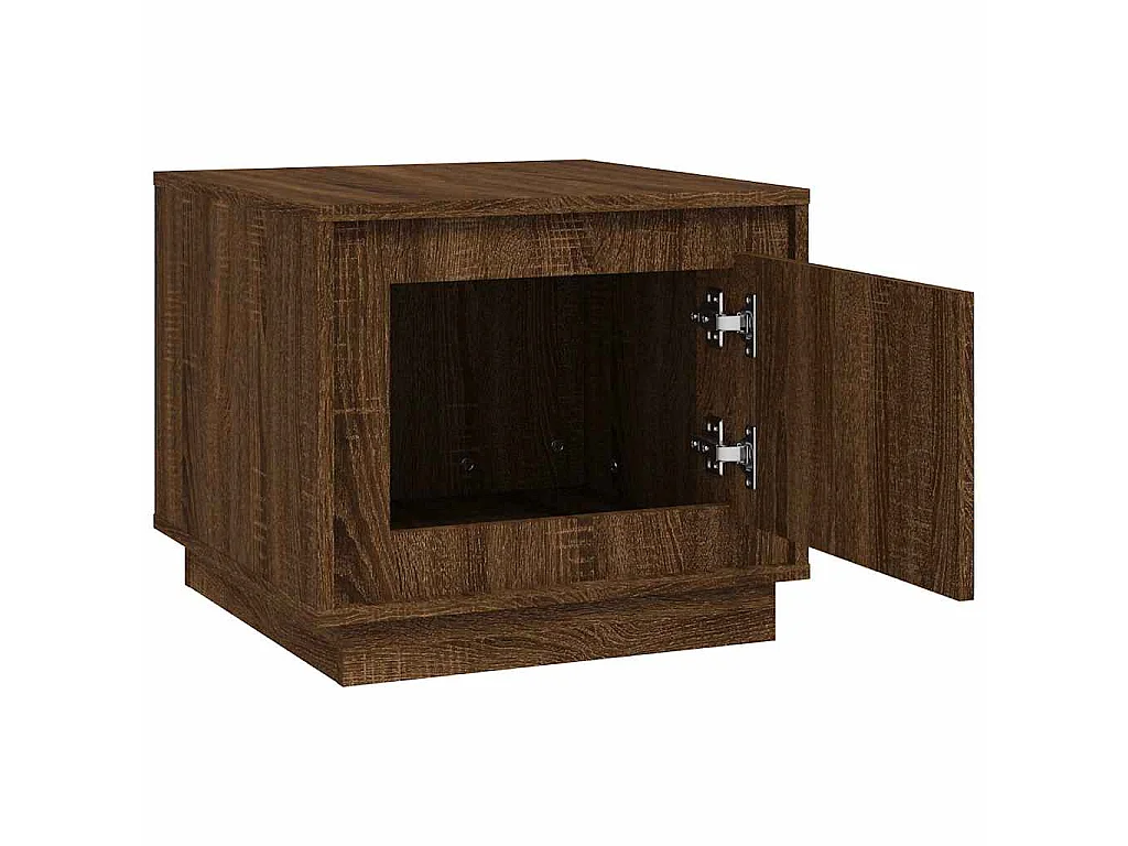 Table basse chêne marron 51x50x44 cm bois d'ingénierie