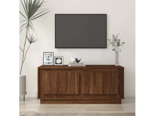 Kauf Unique Couchtisch Braun Eichen-Optik 102x50x44 cm Holzwerkstoff