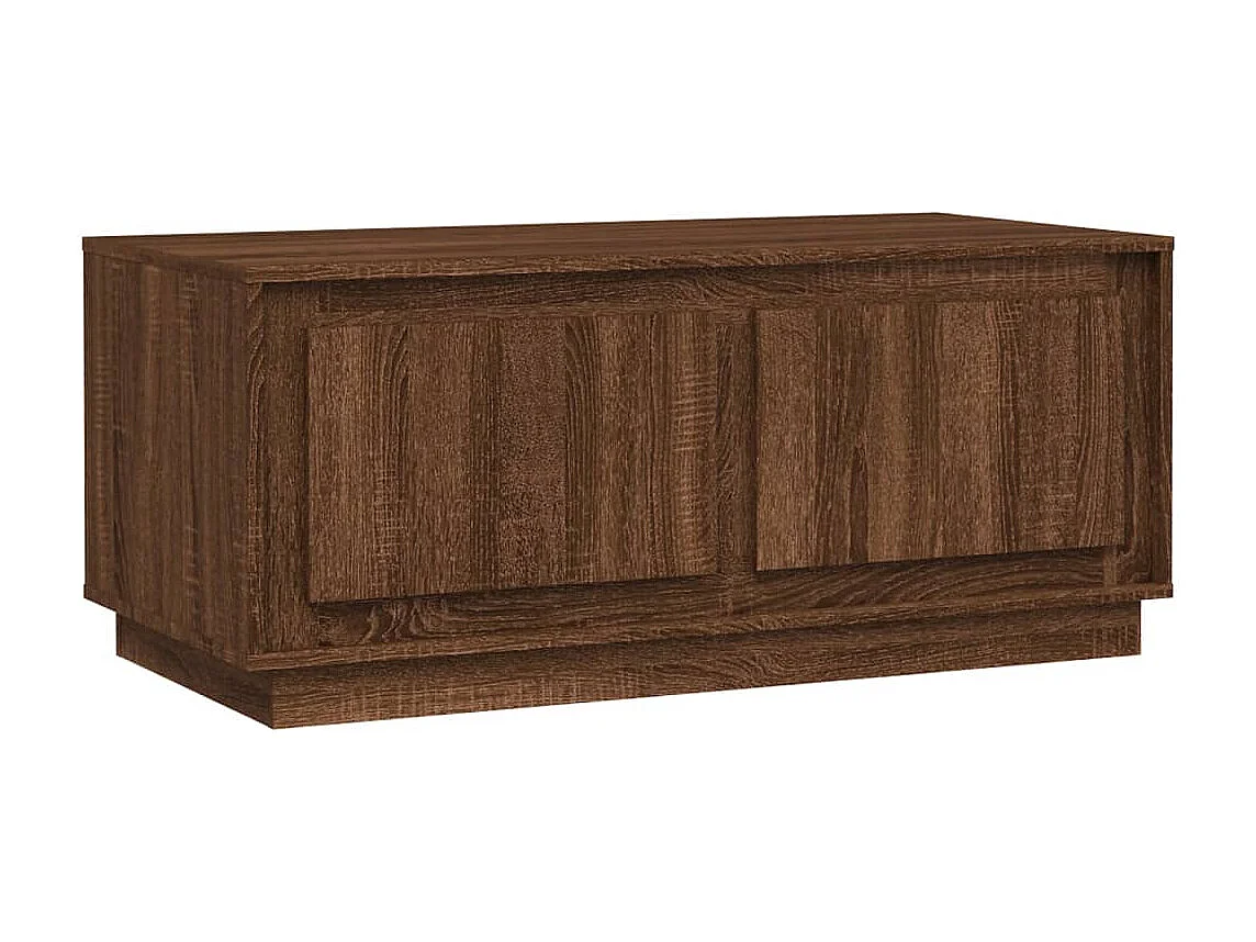 Salontafel 102x50x44 cm bewerkt hout bruin eikenkleur