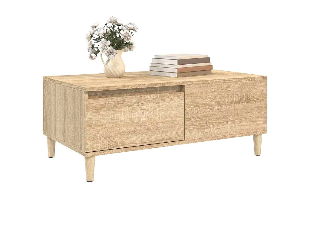 Table basse Chêne sonoma 90x50x36,5 cm Bois d'ingénierie