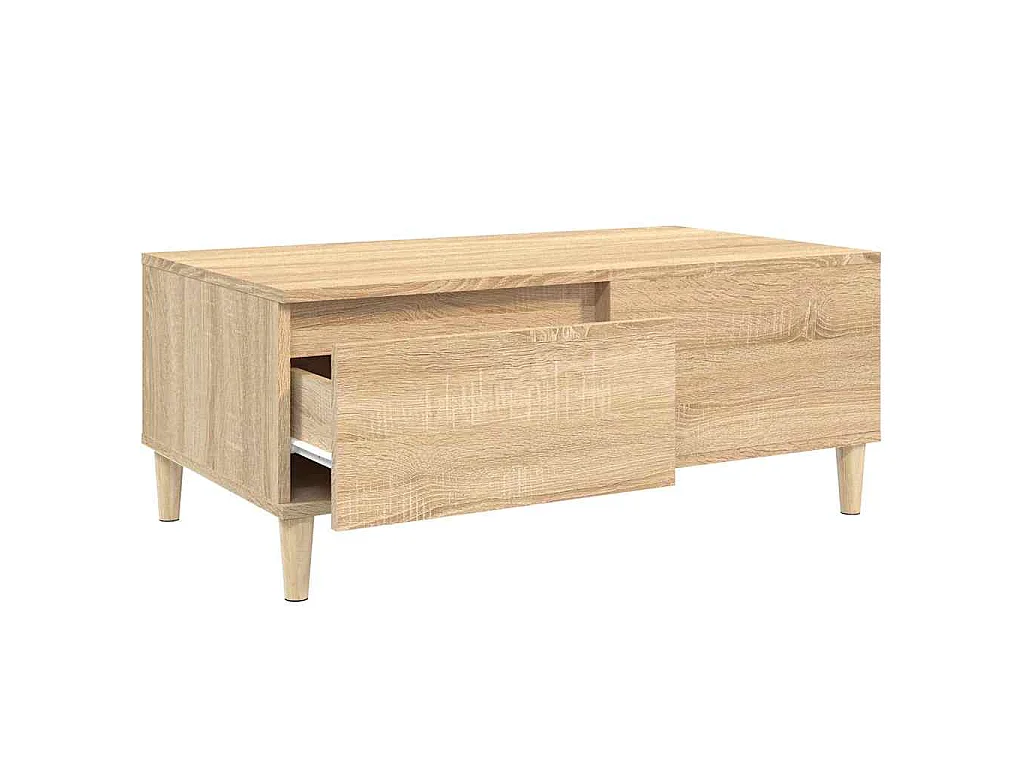 Table basse Chêne sonoma 90x50x36,5 cm Bois d'ingénierie