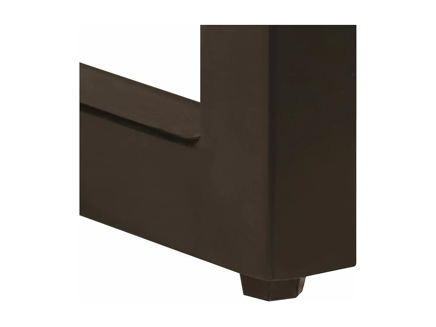 Mesa de centro 100x50x35 cm madeira de mangueira maciça e aço