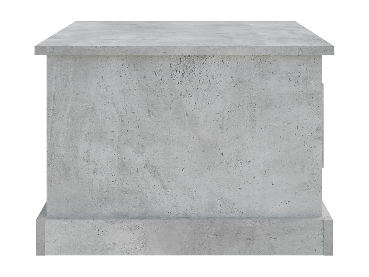 Table basse gris béton 50x50x35 cm bois d'ingénierie