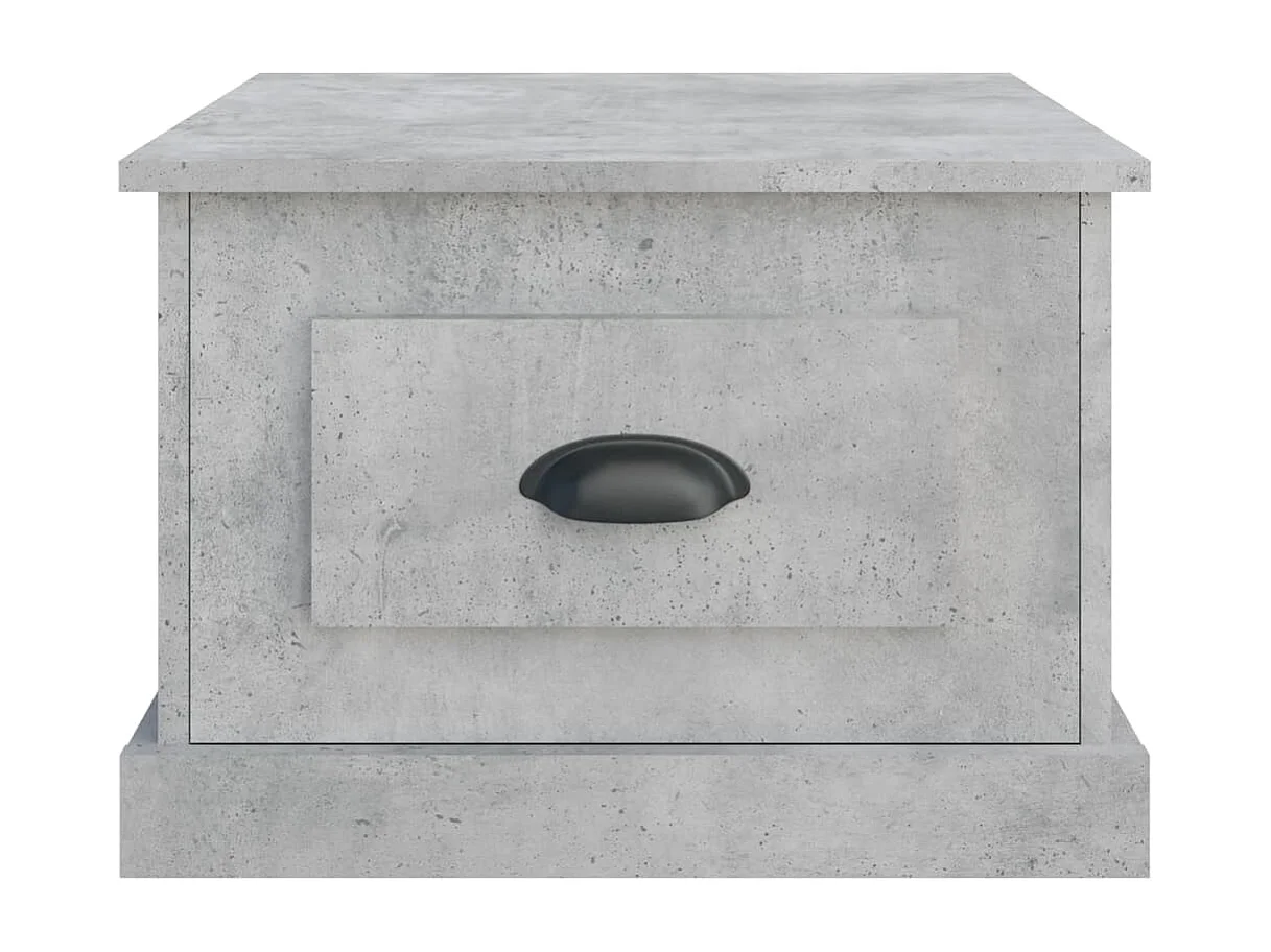 Table basse gris béton 50x50x35 cm bois d'ingénierie