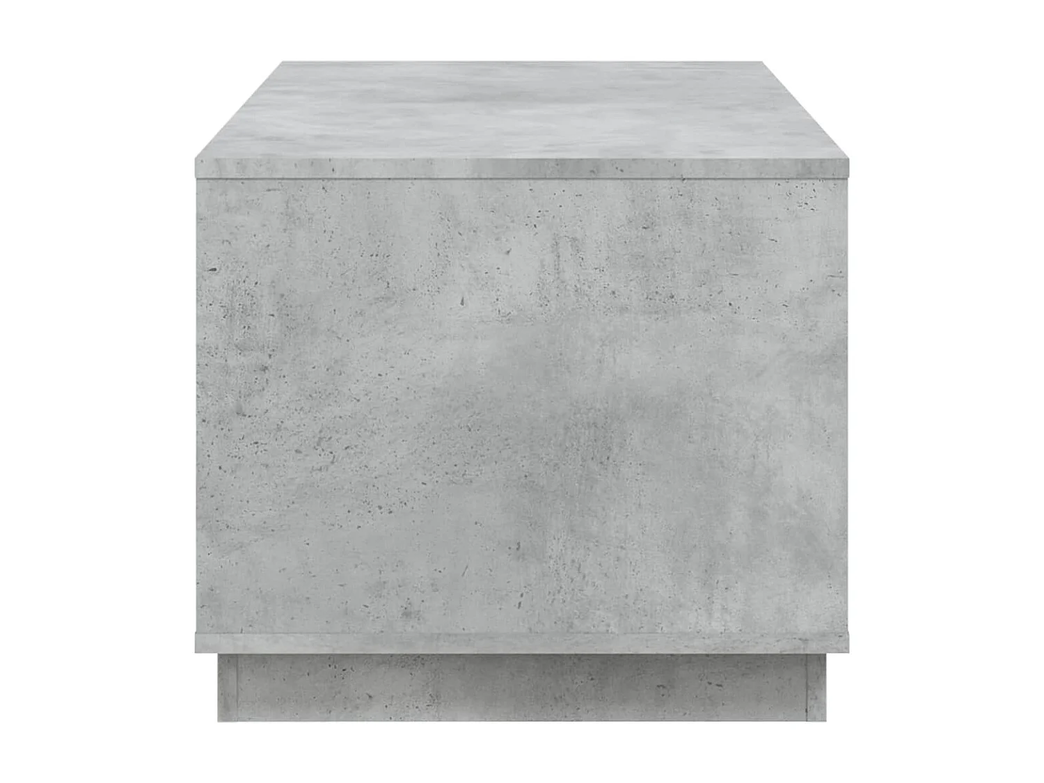 Mesa de centro madera contrachapada gris hormigón 102x50x44 cm