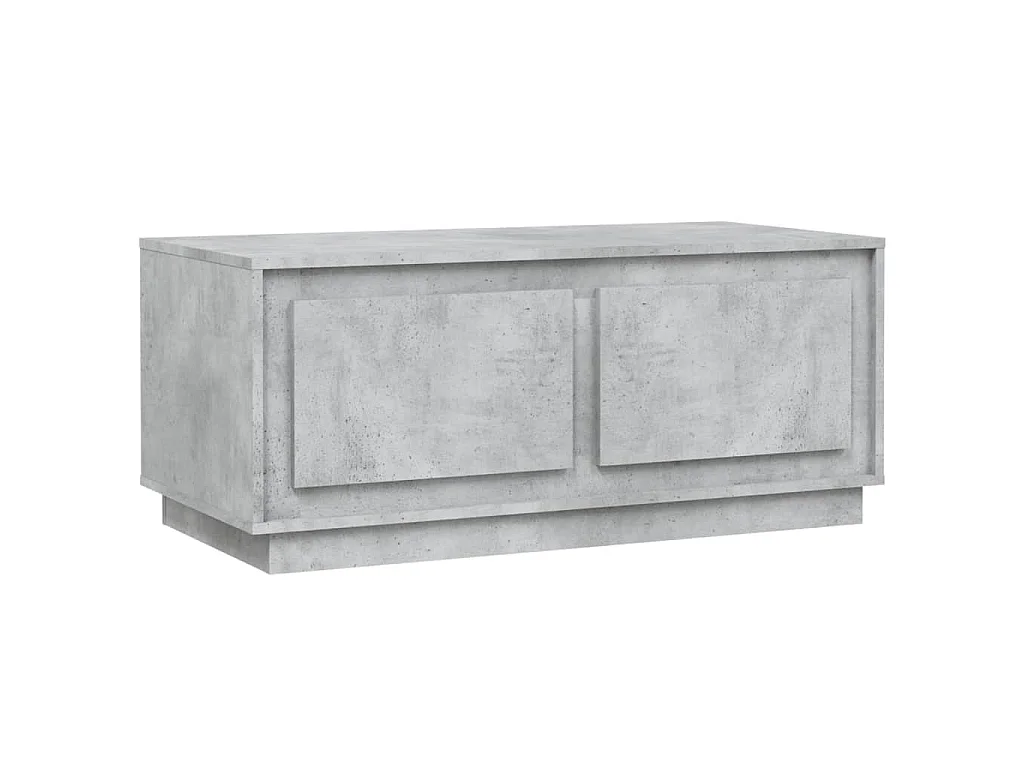 Tavolino Salotto Grigio Cemento 102x50x44 cm Legno Multistrato