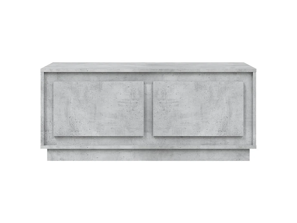 Tavolino Salotto Grigio Cemento 102x50x44 cm Legno Multistrato