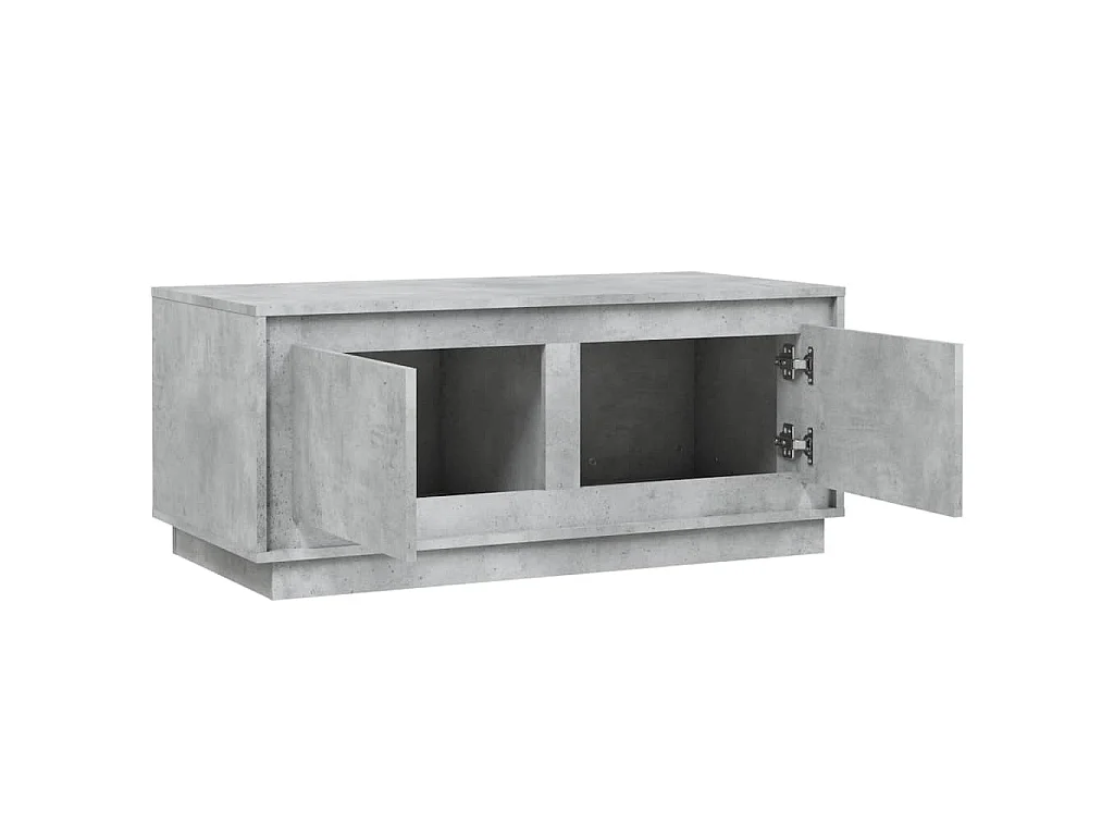 Tavolino Salotto Grigio Cemento 102x50x44 cm Legno Multistrato