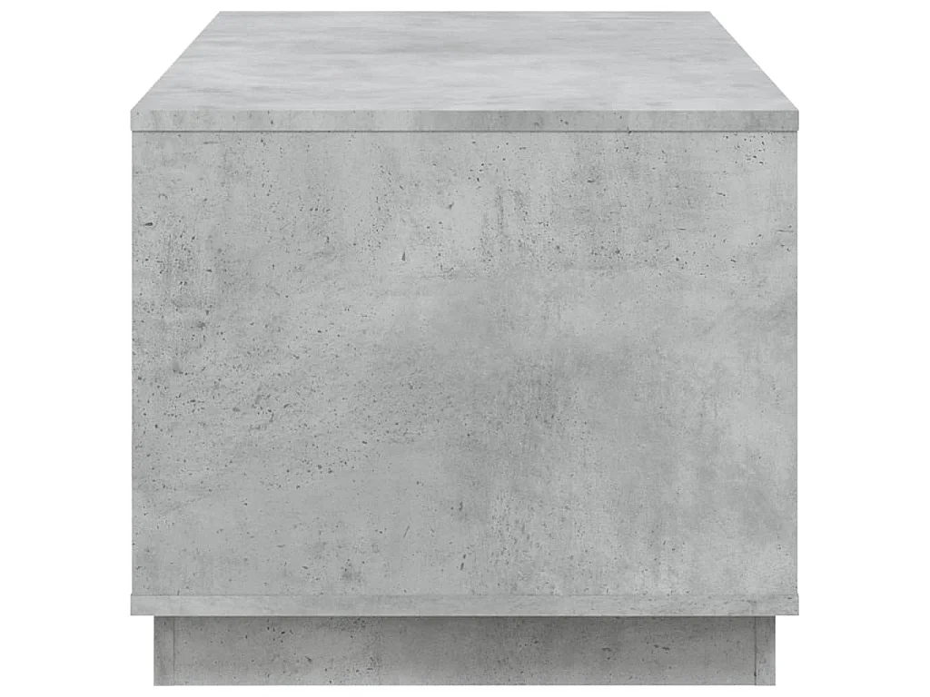 Tavolino Salotto Grigio Cemento 102x50x44 cm Legno Multistrato