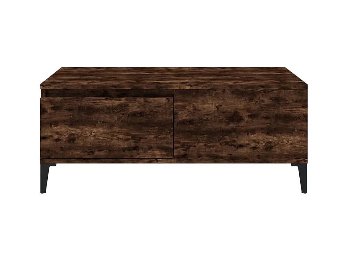 Table basse Chêne fumé 90x50x36,5 cm Bois d'ingénierie