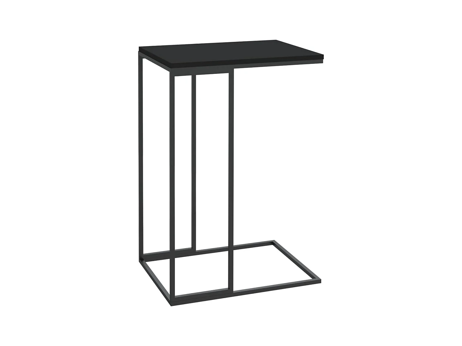 Beistelltisch Schwarz 40x30x59 cm Holzwerkstoff
