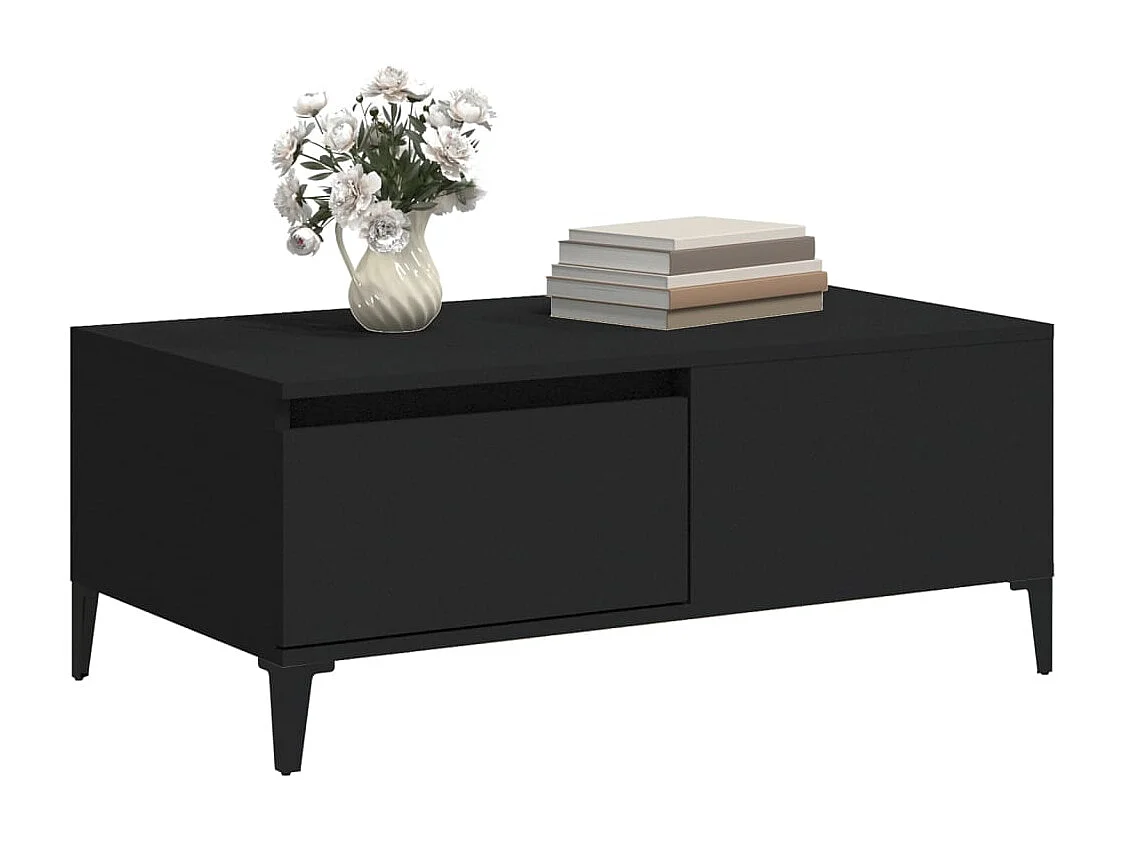 Mesa de centro 90x50x36,5 cm derivados de madeira preto