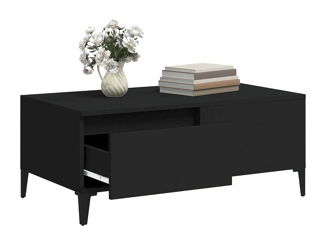 Mesa de centro 90x50x36,5 cm derivados de madeira preto