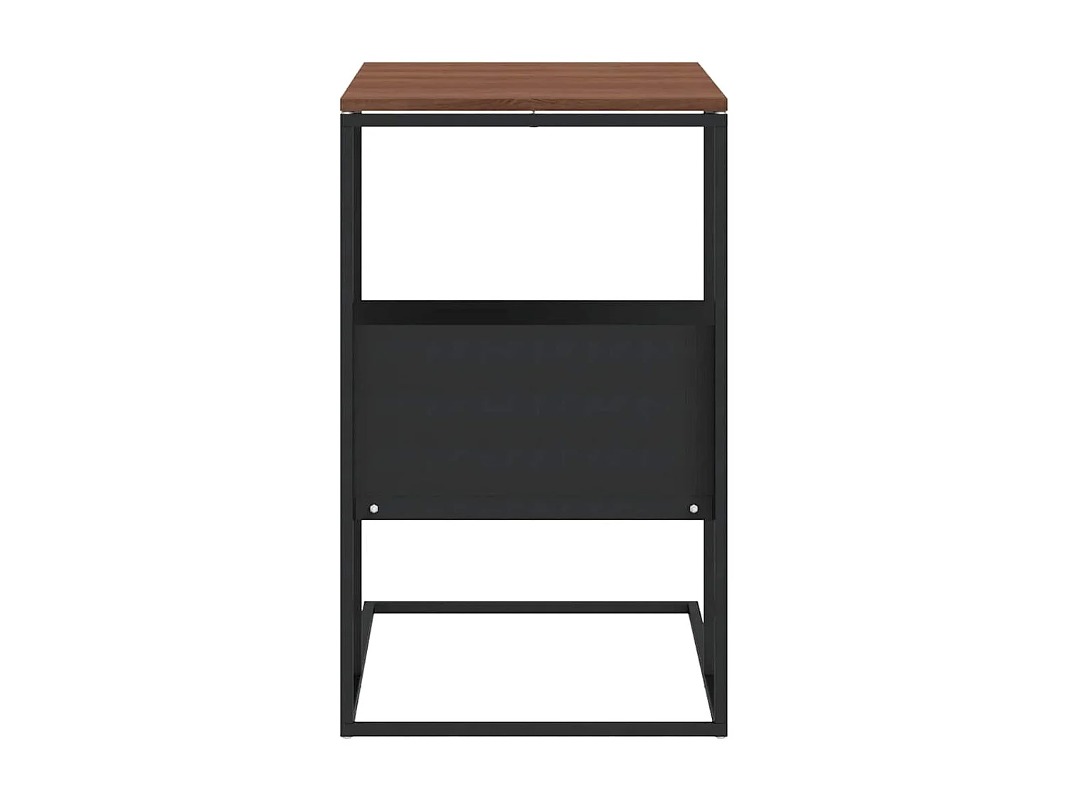 Bijzettafel 55x36x59,5 cm bewerkt hout zwart