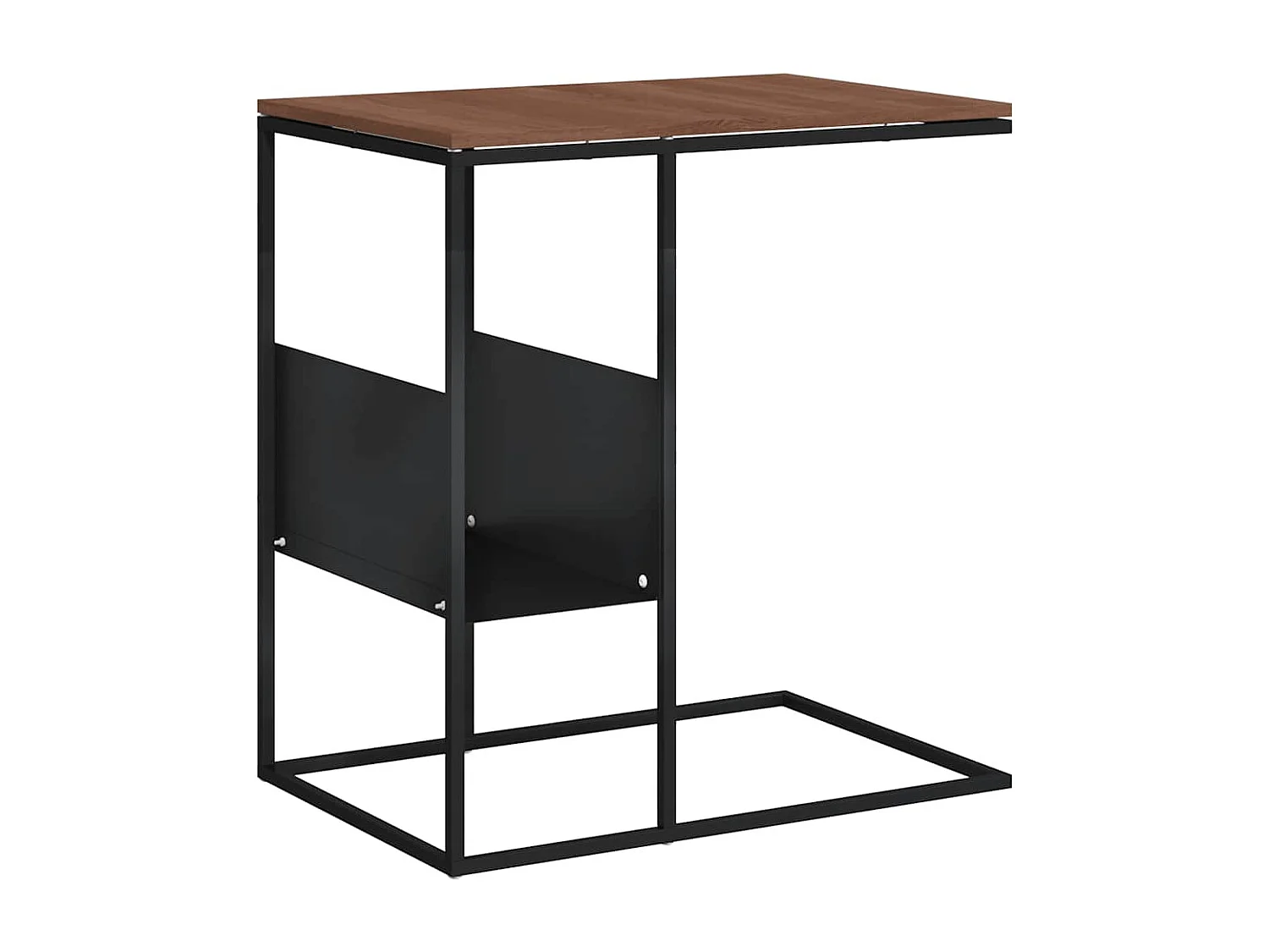 Table d'appoint Noir 55x36x59,5 cm Bois d'ingénierie
