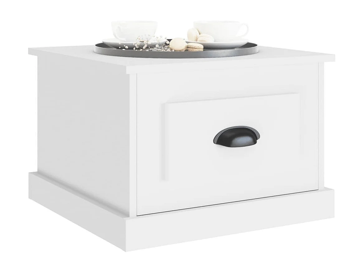 Mesa de centro 50x50x35 cm derivados madeira branco