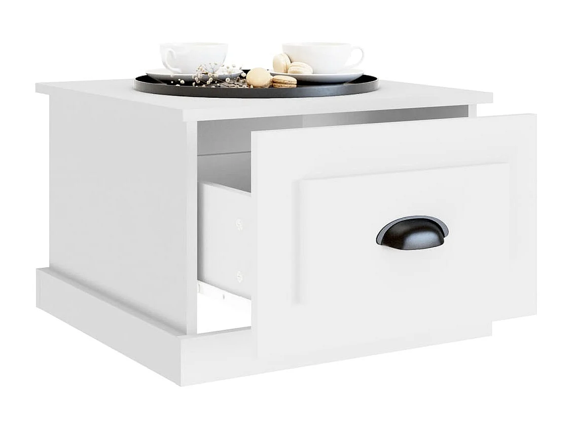 Mesa de centro 50x50x35 cm derivados madeira branco