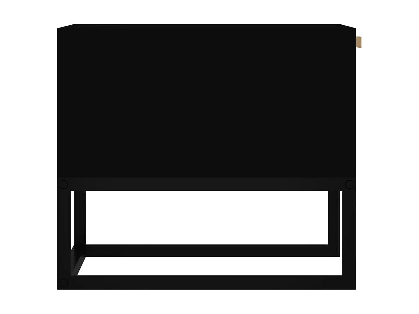 Mesa de centro 80x40x35 cm derivados de madeira/ferro preto