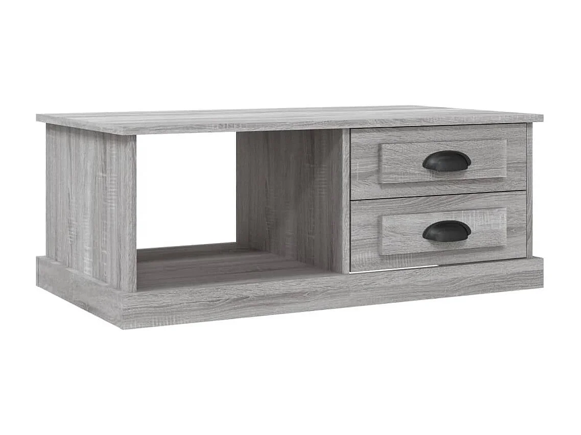 Table basse Sonoma gris 90x50x35 cm Bois d'ingénierie
