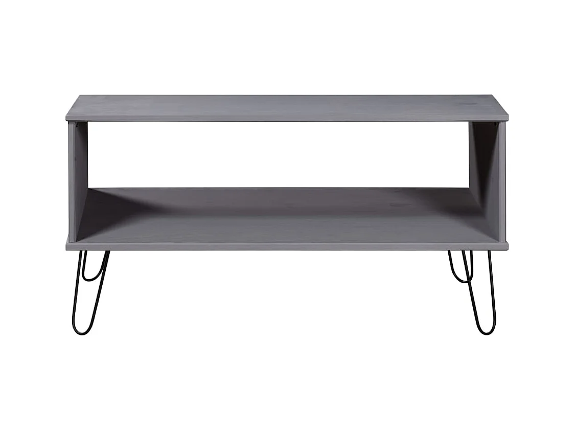 Mesa de centro New York madera maciza pino gris