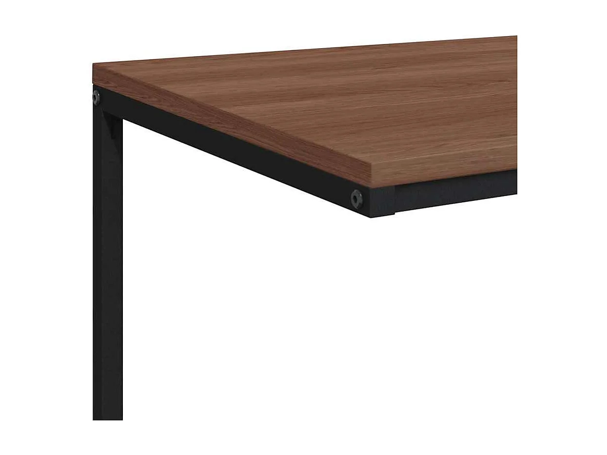 Bijzettafel 55x35x66 cm bewerkt hout zwart