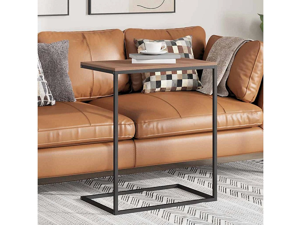 Table d'appoint Noir 55x35x66 cm Bois d'ingénierie