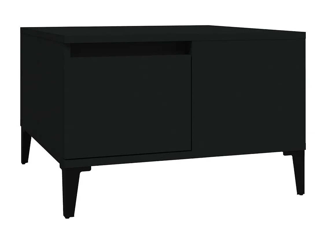 Salontafel 55x55x36,5 cm bewerkt hout zwart