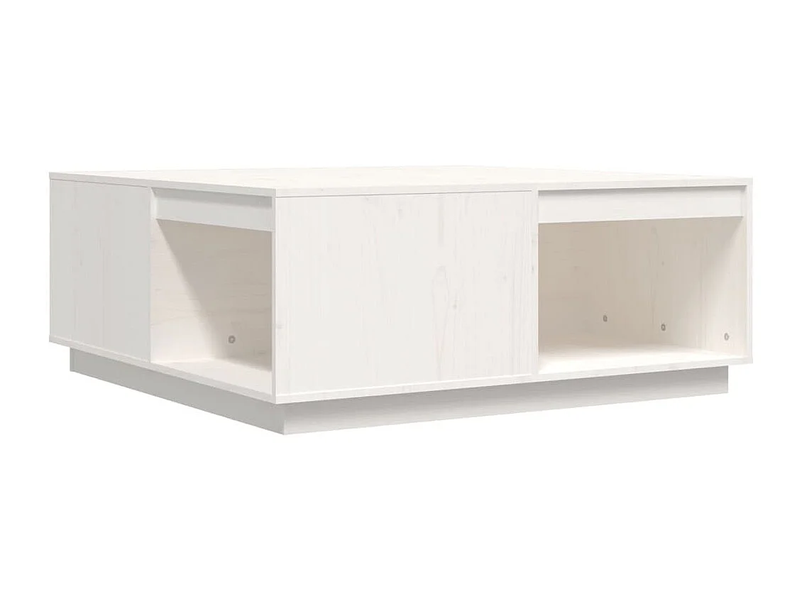 Salontafel 100x101x40,5 cm massief grenenhout wit