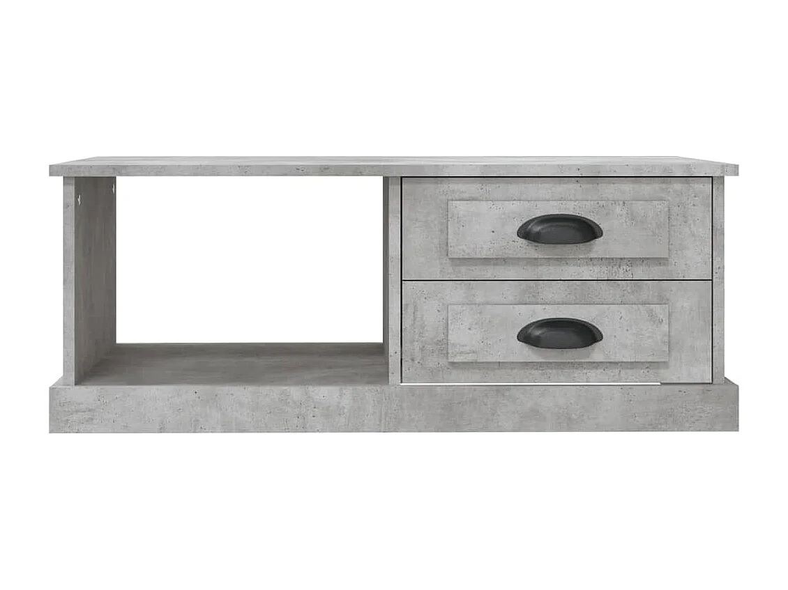 Table basse Gris béton 90x50x35 cm Bois d'ingénierie