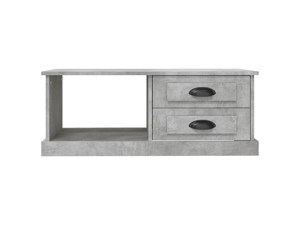 Table basse Gris béton 90x50x35 cm Bois d'ingénierie