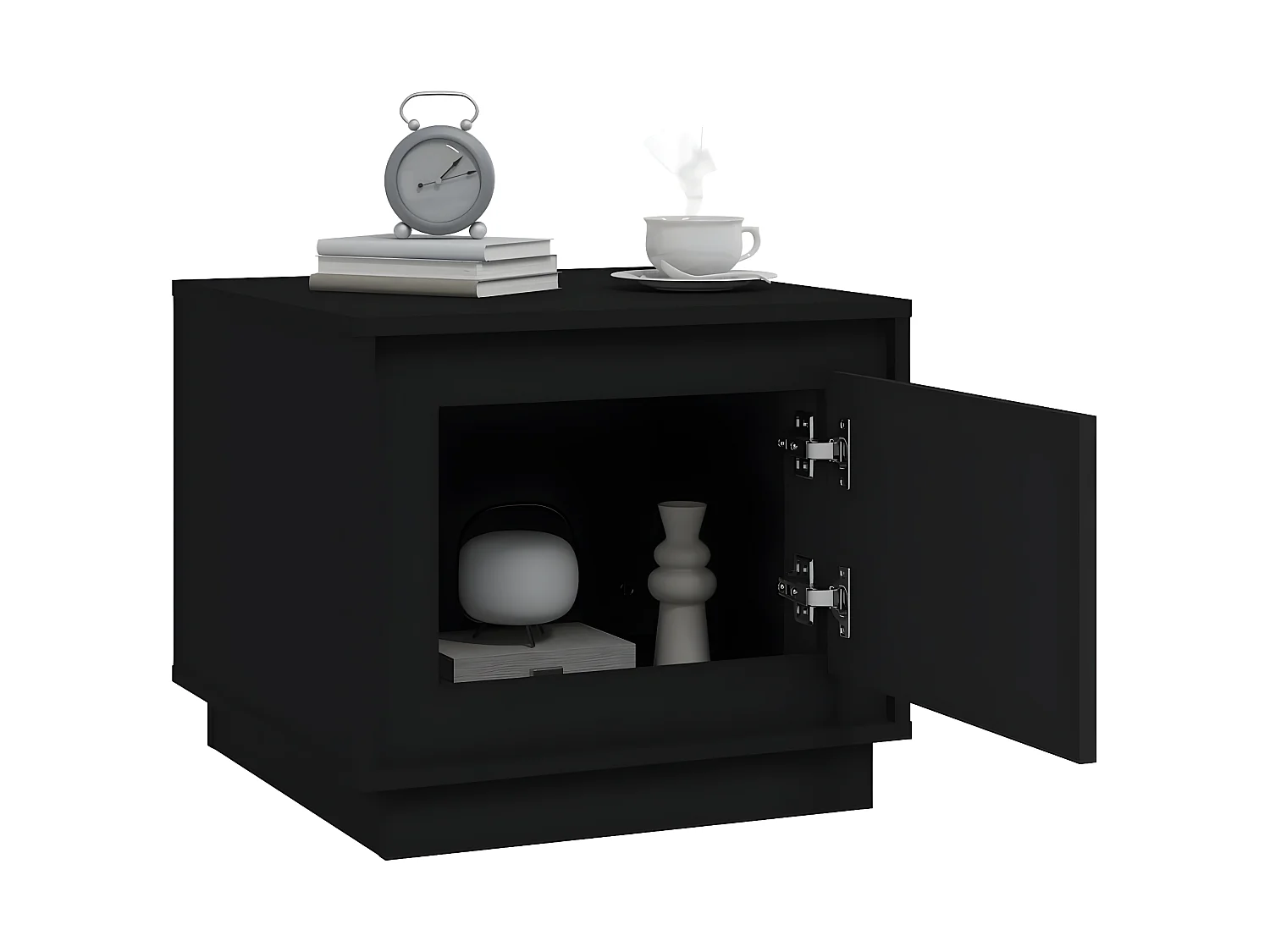 Couchtisch Schwarz 51x50x44 cm Holzwerkstoff