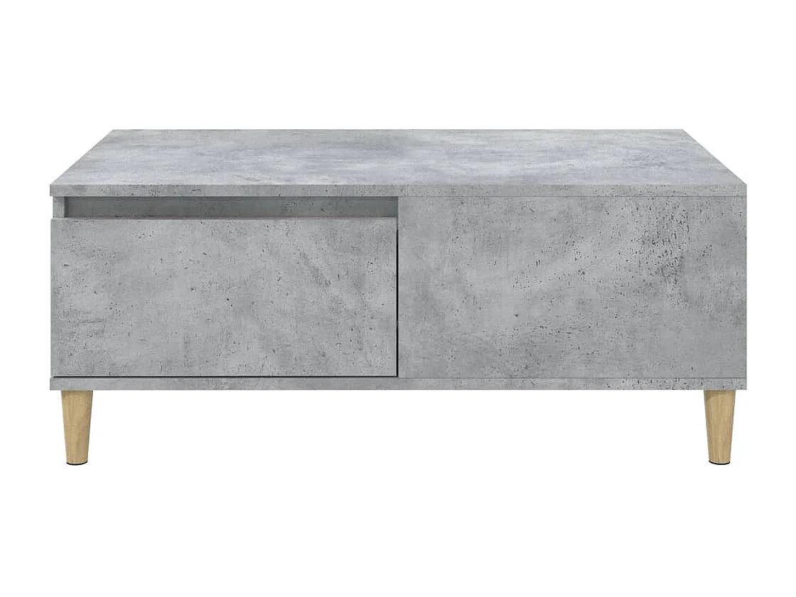 Table basse Gris béton 90x50x36,5 cm Bois d'ingénierie