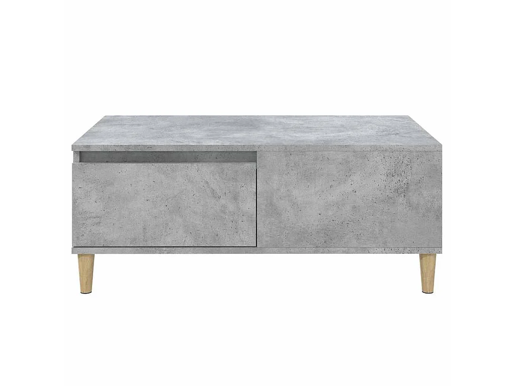 Table basse Gris béton 90x50x36,5 cm Bois d'ingénierie