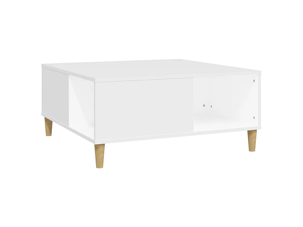Salontafel 80x80x36,5 cm bewerkt hout wit