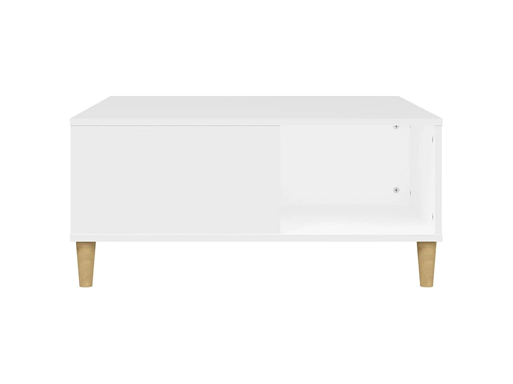Salontafel 80x80x36,5 cm bewerkt hout wit