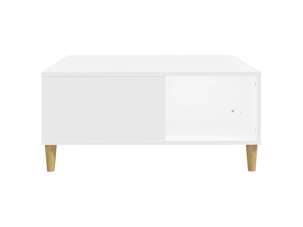 Salontafel 80x80x36,5 cm bewerkt hout wit