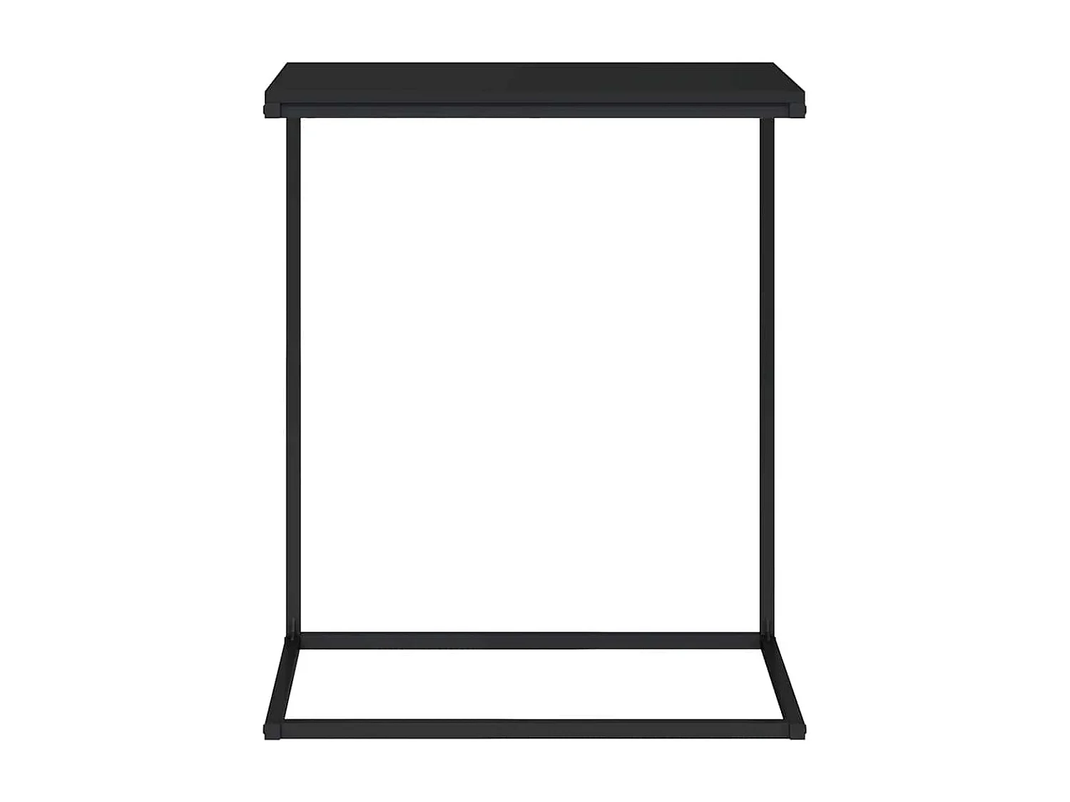 Beistelltisch Schwarz 55x35x66 cm Holzwerkstoff