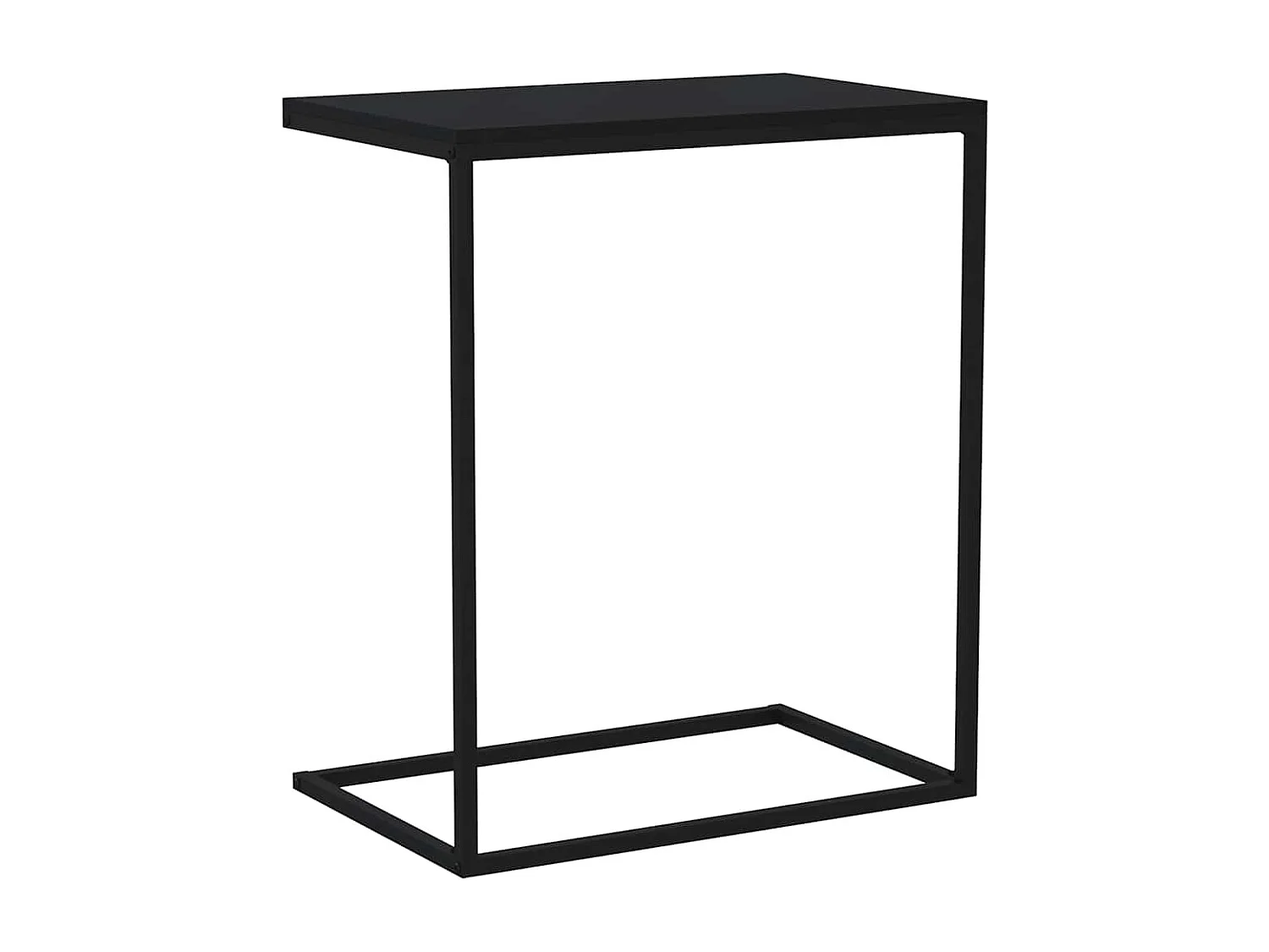 Beistelltisch Schwarz 55x35x66 cm Holzwerkstoff