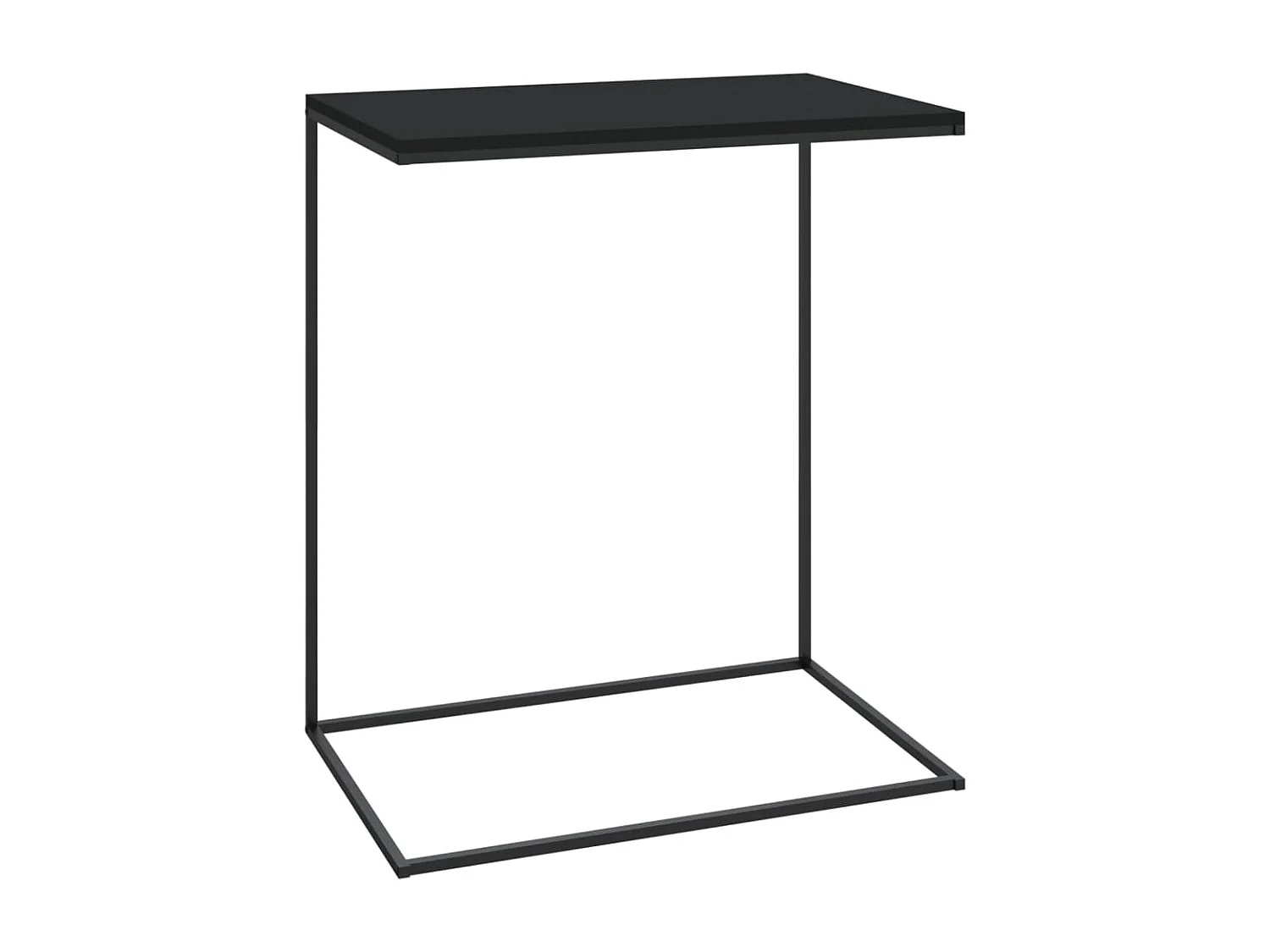 Table d'appoint Noir 55x35x66 cm Bois d'ingénierie