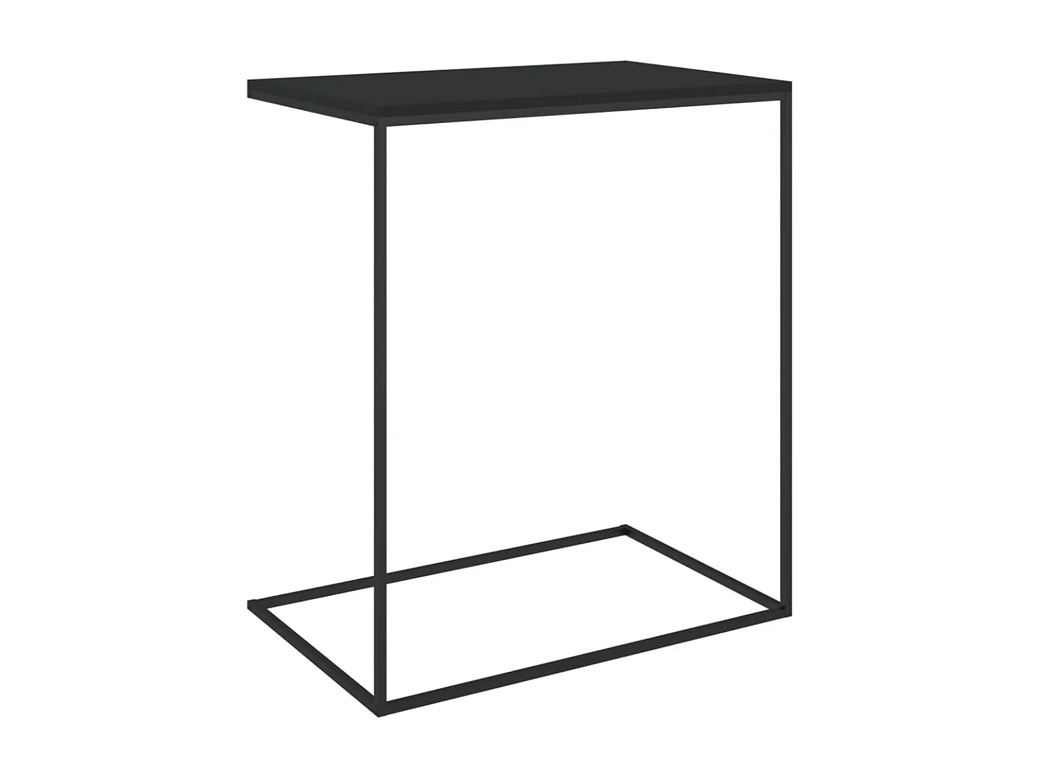 Table d'appoint Noir 55x35x66 cm Bois d'ingénierie