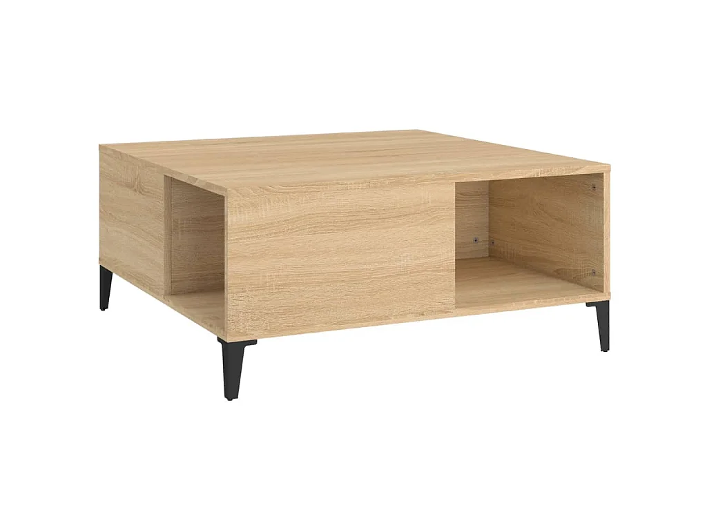 Couchtisch Sonoma-Eiche 80x80x36,5 cm Holzwerkstoff
