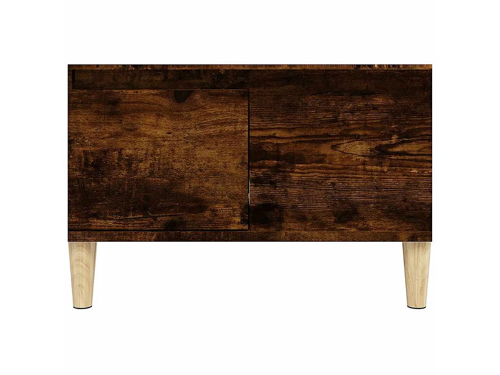 Table basse chêne fumé 55x55x36,5 cm bois d'ingénierie
