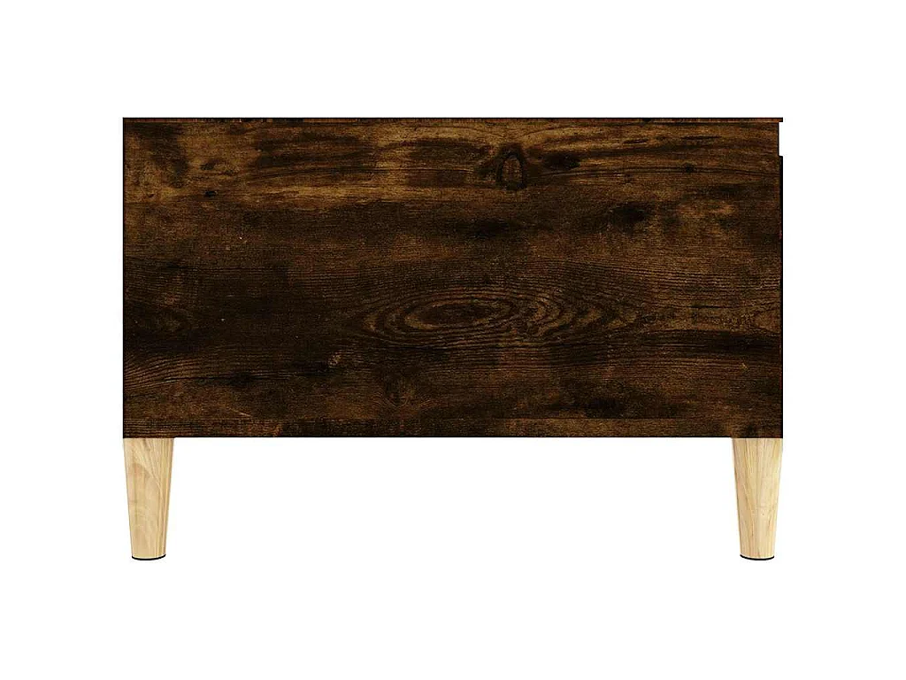 Table basse chêne fumé 55x55x36,5 cm bois d'ingénierie