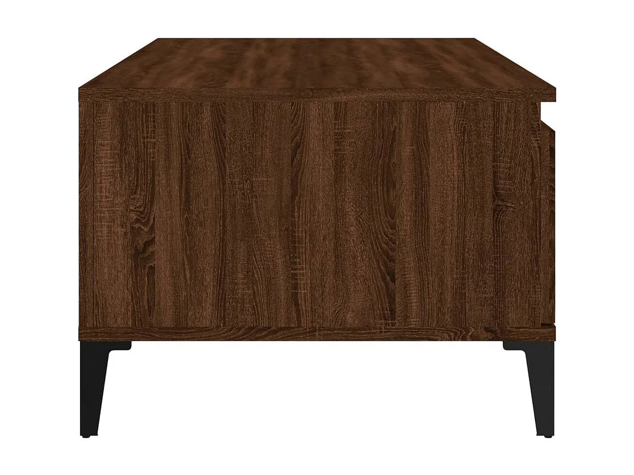 Salontafel 90x50x36,5 cm bewerkt hout bruin eikenkleur