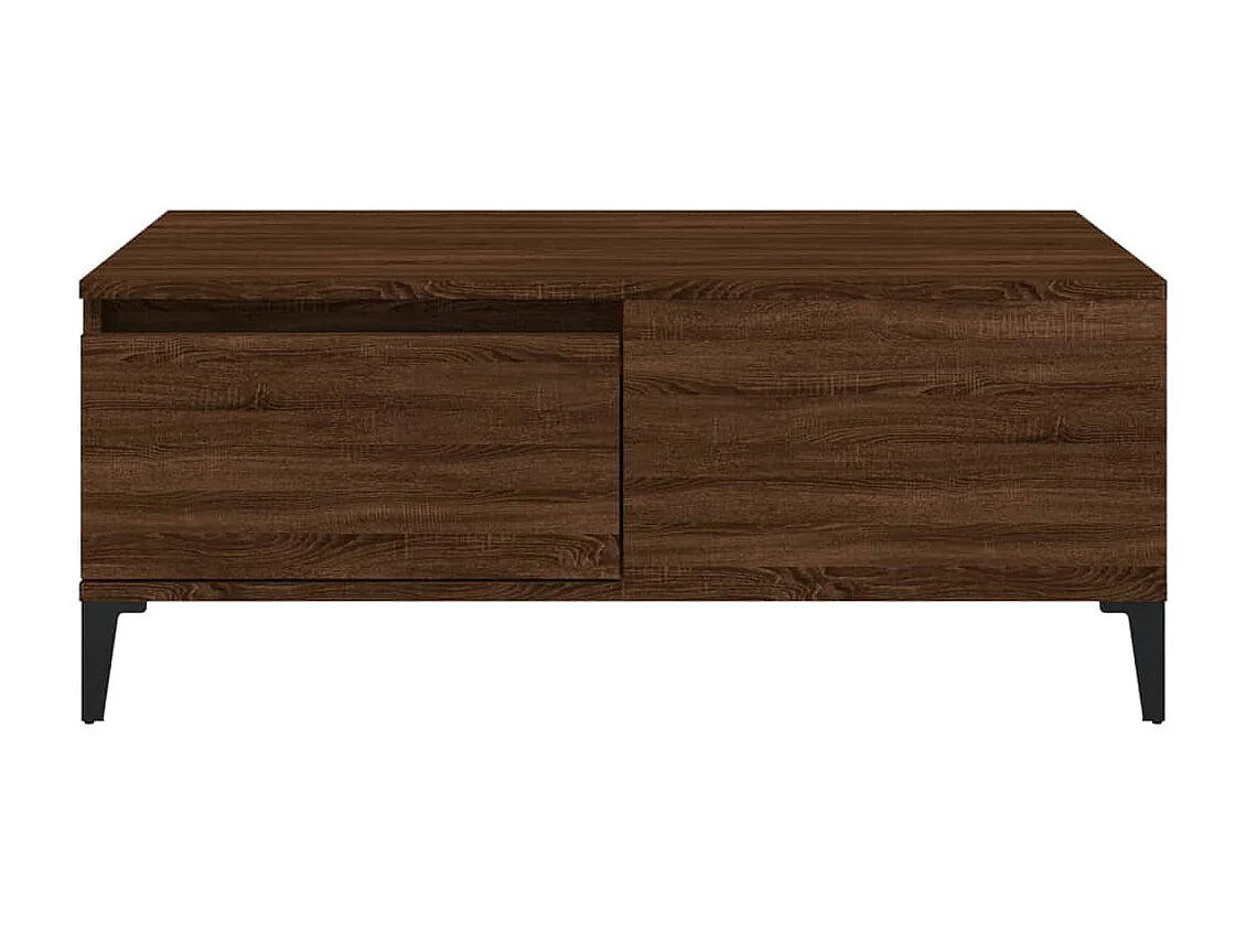 Tavolino da Salotto Rovere Marrone 90x50x36,5 cm in Multistrato