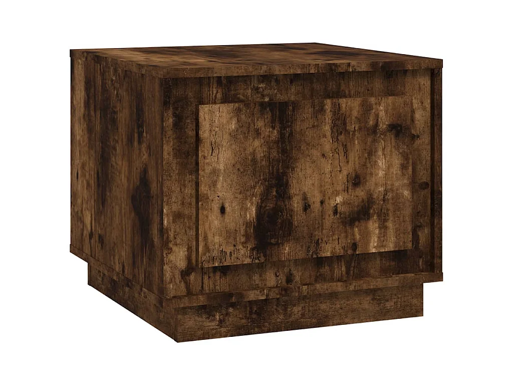 Table basse chêne fumé 51x50x44 cm bois d'ingénierie