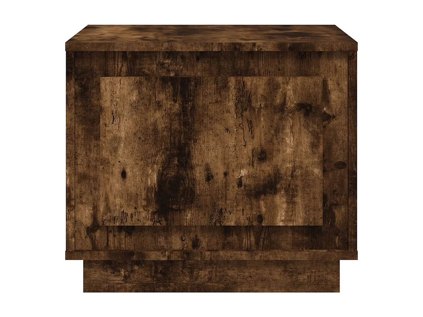 Table basse chêne fumé 51x50x44 cm bois d'ingénierie