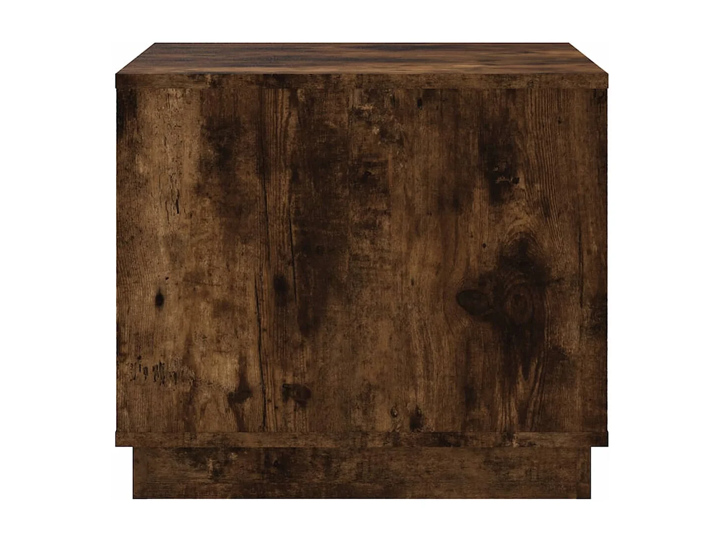 Table basse chêne fumé 51x50x44 cm bois d'ingénierie
