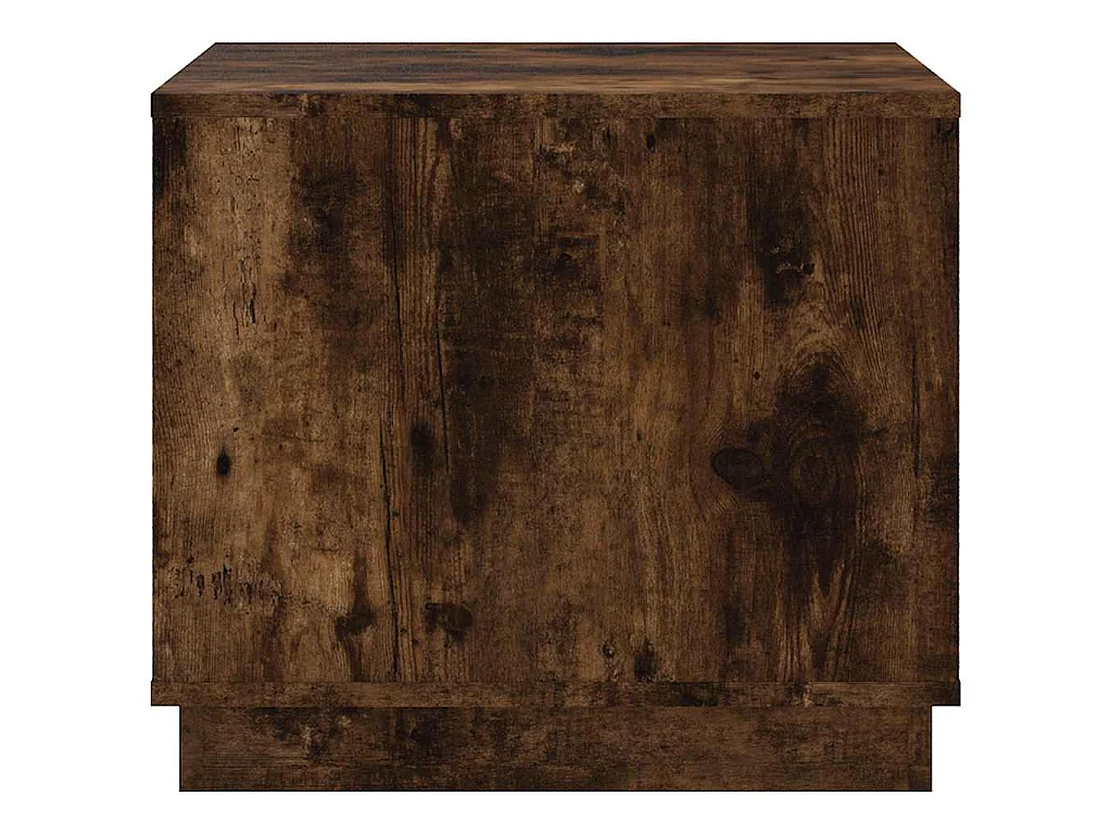 Table basse chêne fumé 51x50x44 cm bois d'ingénierie